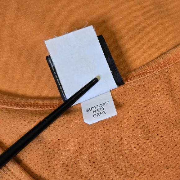 Vtg Y2K Orange Womens Cap Sleeve Harley Davidson tshirt XL - Picture 9 of 10